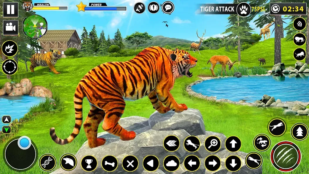 Tiger Simulator Lion games 3D (Тигровый Симулятор Игр Льва 3D)  [МОД Menu] Screenshot 4