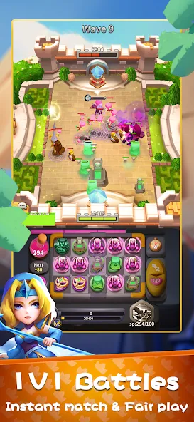 Merge Heroes: Tower Defense (Мердж Хероес)  [МОД Menu] Screenshot 4