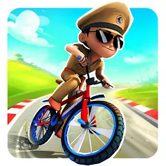 Взломанная Little Singham Cycle Race (Литл Сингам Велосипедная Гонка)  [МОД Бесконечные монеты] - последняя версия apk на Андроид