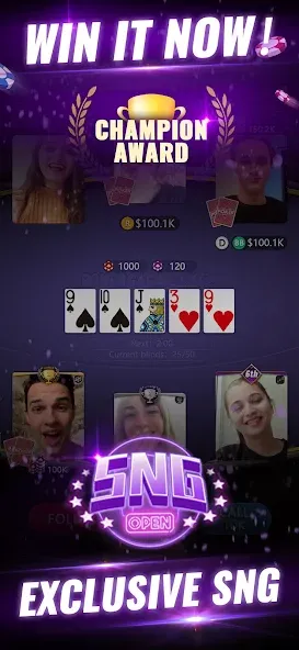 PokerGaga: Texas Holdem Live (ПокерГага)  [МОД Mega Pack] Screenshot 3