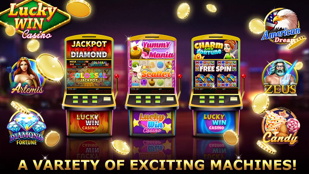 Lucky Win Casino™ SLOTS GAME (Лаки Вин казино СЛОТЫ ИГРА)  [МОД Много денег] Screenshot 2