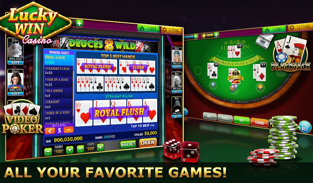 Lucky Win Casino™ SLOTS GAME (Лаки Вин казино СЛОТЫ ИГРА)  [МОД Много денег] Screenshot 5