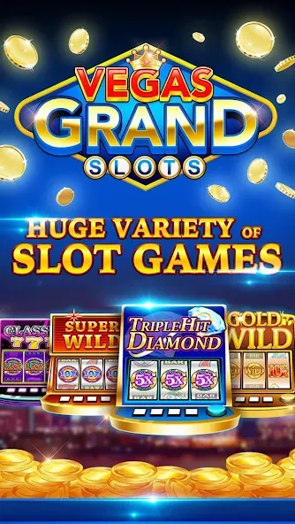 Vegas Grand Slots:Casino Games (Вегас Гранд Слоты)  [МОД Меню] Screenshot 1