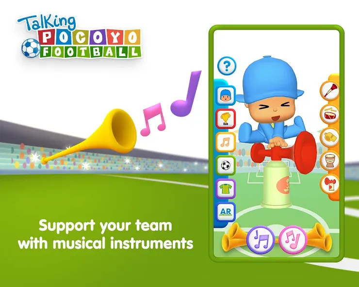 Talking Pocoyo Football  [МОД Меню] Screenshot 4