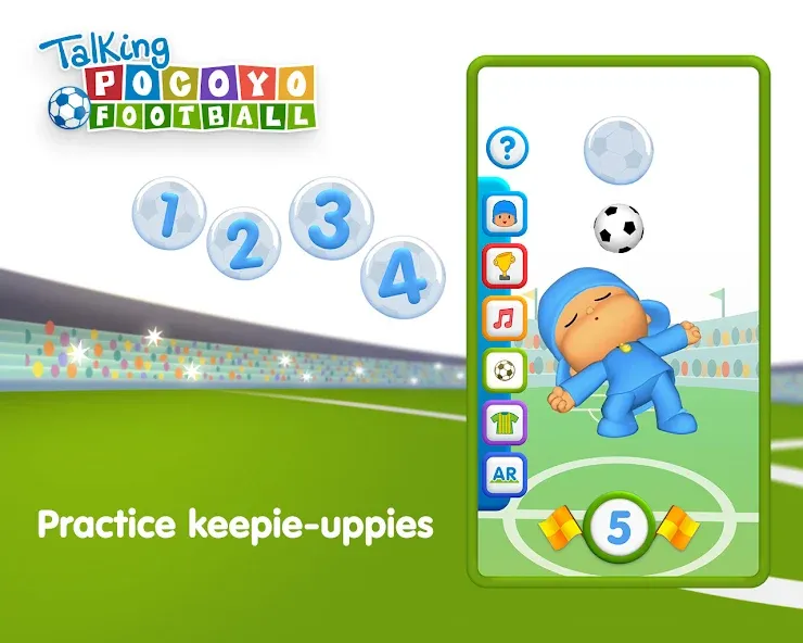 Talking Pocoyo Football  [МОД Меню] Screenshot 5