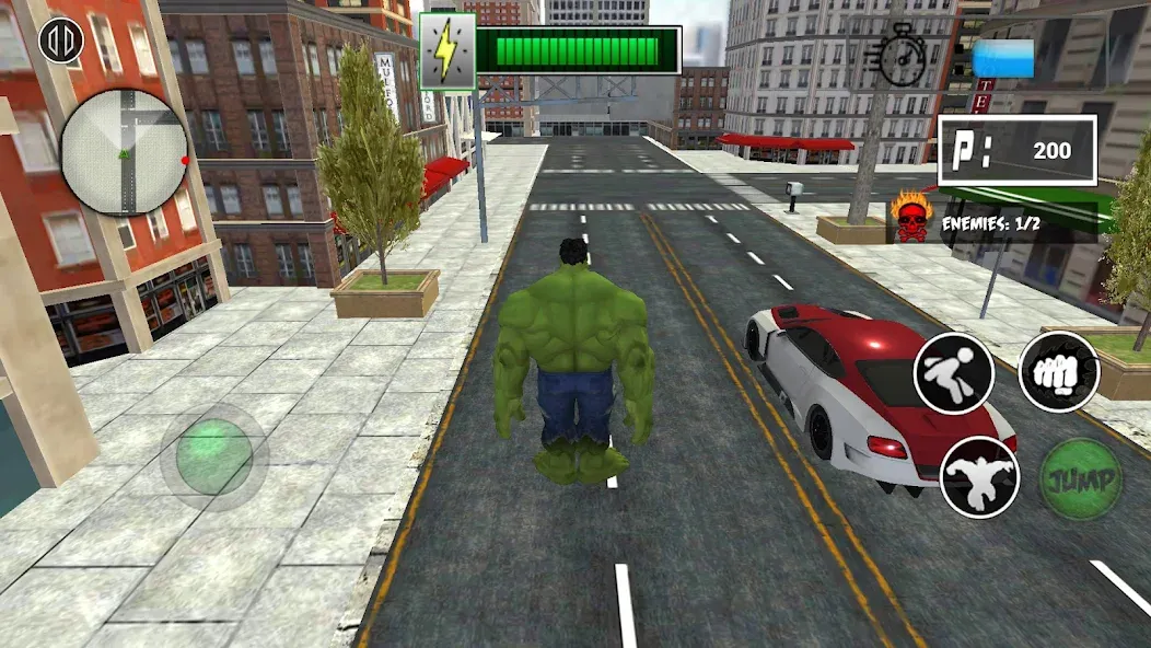 Monster Superhero: Green Fight  [МОД Все открыто] Screenshot 2