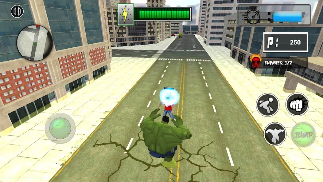 Monster Superhero: Green Fight  [МОД Все открыто] Screenshot 3