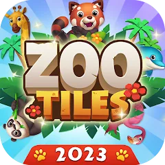 Взлом Zoo Tile - Match Puzzle Game (Зу Тайл)  [МОД Много монет] - последняя версия apk на Андроид