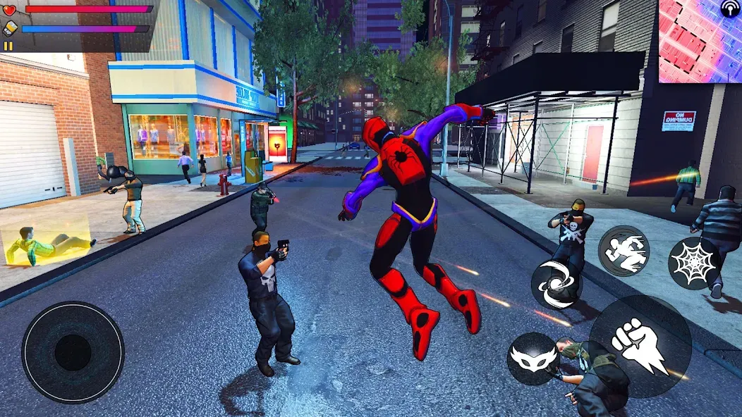 Spider Hero:Super City Hero (пайдер Хиро)  [МОД Меню] Screenshot 3