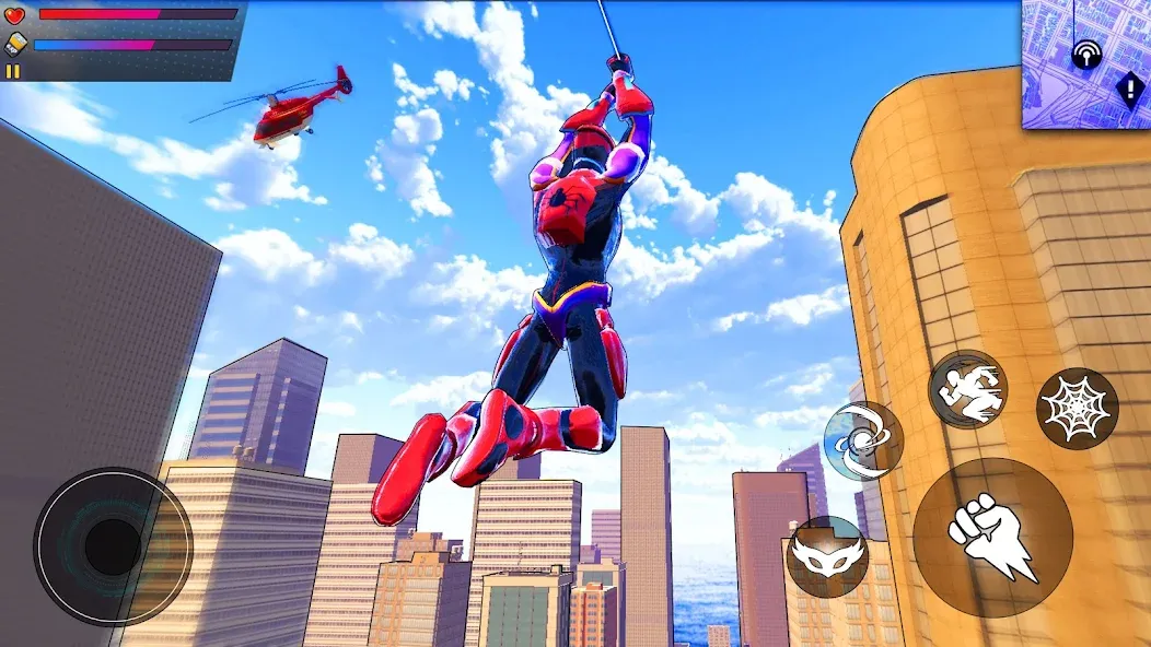 Spider Hero:Super City Hero (пайдер Хиро)  [МОД Меню] Screenshot 4