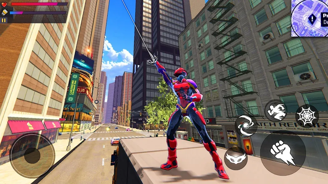 Spider Hero:Super City Hero (пайдер Хиро)  [МОД Меню] Screenshot 5