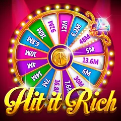 Взлом Hit it Rich! Casino Slots Game  [МОД Unlocked] - стабильная версия apk на Андроид