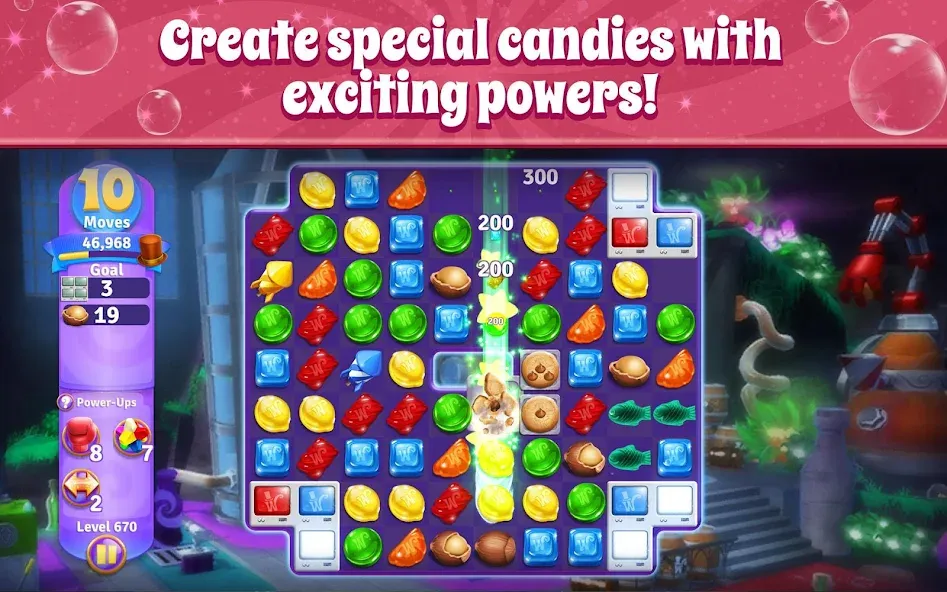 Wonka's World of Candy Match 3  [МОД Unlocked] Screenshot 4