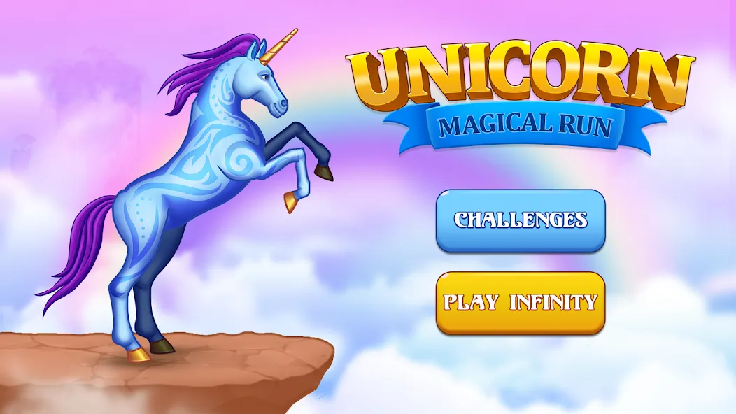 Unicorn Dash: Magical Run (Юникорн Дэш)  [МОД Много монет] Screenshot 1