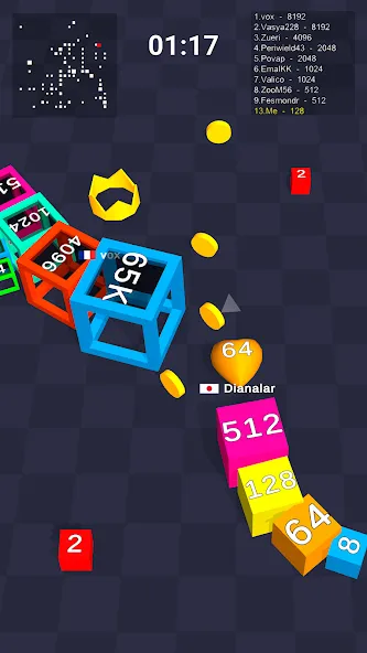 Cube Arena 2048: Merge Numbers  [МОД Много денег] Screenshot 5