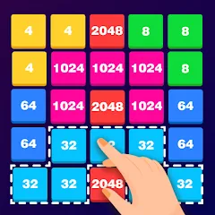 Взломанная 2248 Number block puzzle 2048 (Две тысячи двести сорок восемь)  [МОД Много денег] - последняя версия apk на Андроид