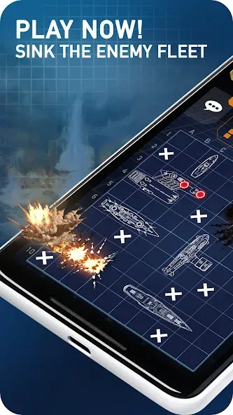 Fleet Battle - Sea Battle  [МОД Unlocked] Screenshot 1