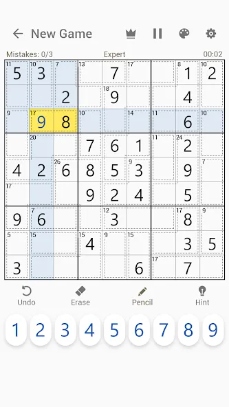 Killer Sudoku - Sudoku Puzzles  [МОД Бесконечные монеты] Screenshot 1