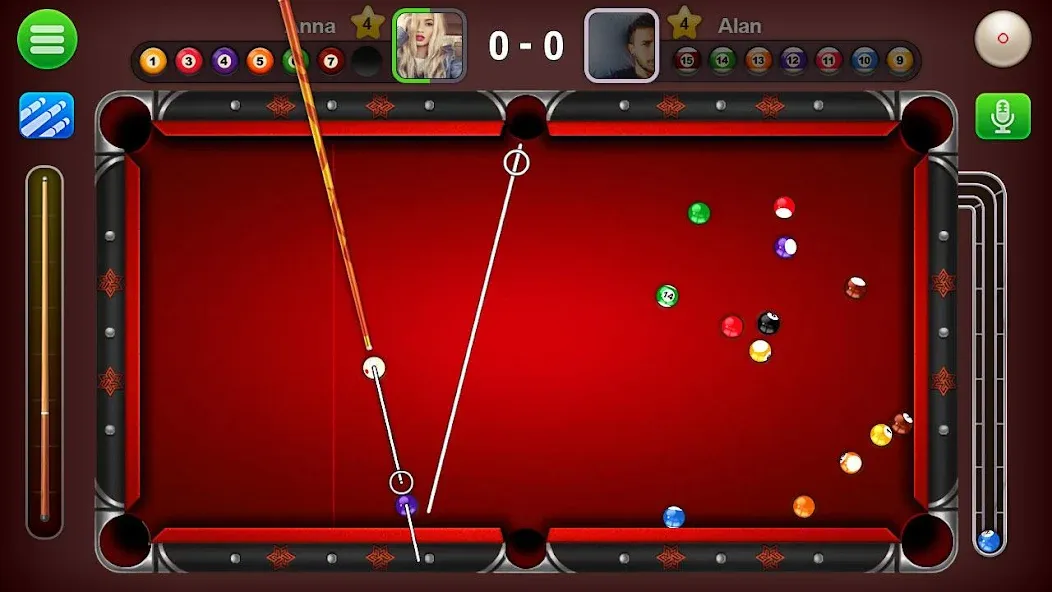 8 Ball Live - Billiards Games (Бол Лайв)  [МОД Unlocked] Screenshot 1