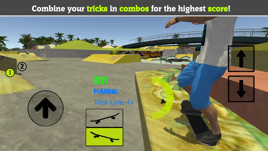 Skateboard FE3D 2 (Скейтборд 3D 2)  [МОД Unlocked] Screenshot 4