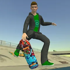 Скачать взлом Skateboard FE3D 2 (Скейтборд 3D 2)  [МОД Unlocked] - стабильная версия apk на Андроид