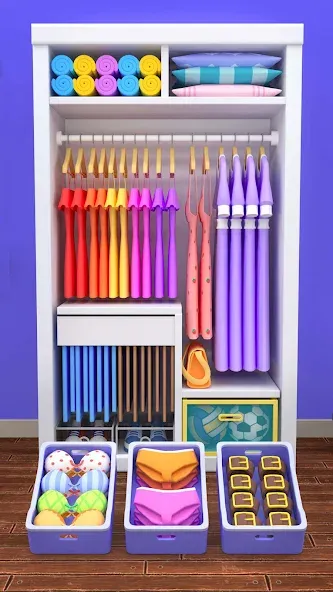 Fill the Closet: Organize Game (Фил зе Клозет)  [МОД Unlocked] Screenshot 2