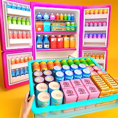 Скачать взломанную Fill Up Fridge：Organizing Game  [МОД Unlimited Money] - последняя версия apk на Андроид