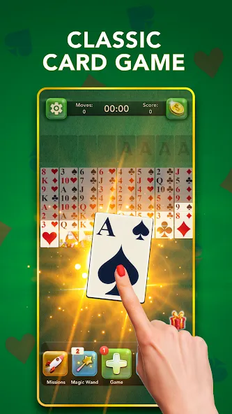 FreeCell Classic Card Game (ФриСел Классическая карточная игра)  [МОД Menu] Screenshot 1