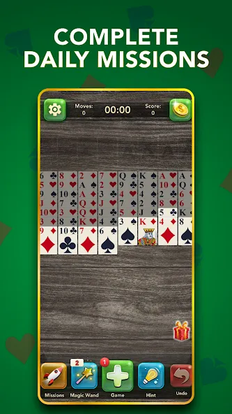 FreeCell Classic Card Game (ФриСел Классическая карточная игра)  [МОД Menu] Screenshot 4