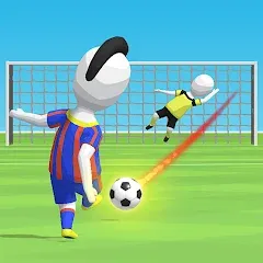 Скачать взлом Stickman Freekick: Soccer game  [МОД Много денег] - полная версия apk на Андроид