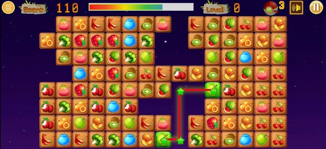 Link fruits - fruit match pair  [МОД Много денег] Screenshot 4