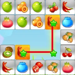 Взломанная Link fruits - fruit match pair  [МОД Много денег] - стабильная версия apk на Андроид