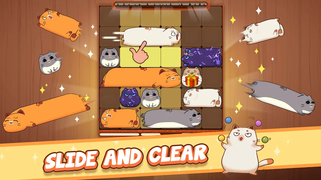 Haru Cats: Cute Sliding Puzzle (Хару Кэтс)  [МОД Бесконечные монеты] Screenshot 1