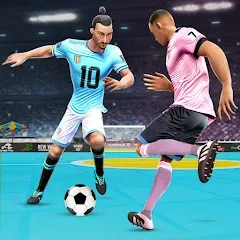 Скачать взломанную Indoor Futsal: Football Games (Индор Футзал)  [МОД Unlocked] - полная версия apk на Андроид