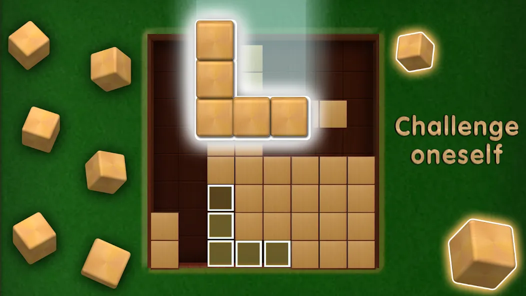 Wooden Cube Block Puzzle (Деревянный кубик головоломка)  [МОД Mega Pack] Screenshot 3