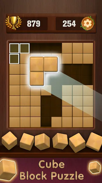 Wooden Cube Block Puzzle (Деревянный кубик головоломка)  [МОД Mega Pack] Screenshot 4