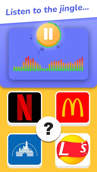 Jingle Quiz: logo music trivia (Джингл Квиз)  [МОД Много денег] Screenshot 1