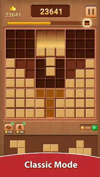 Wood Block Puzzle (Вуд Блок Пазл)  [МОД Много денег] Screenshot 1