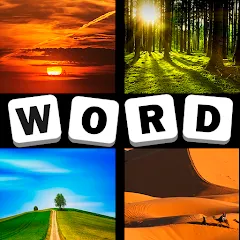 Скачать взлом 4 Pics 1 Word Quiz Game  [МОД Бесконечные монеты] - последняя версия apk на Андроид