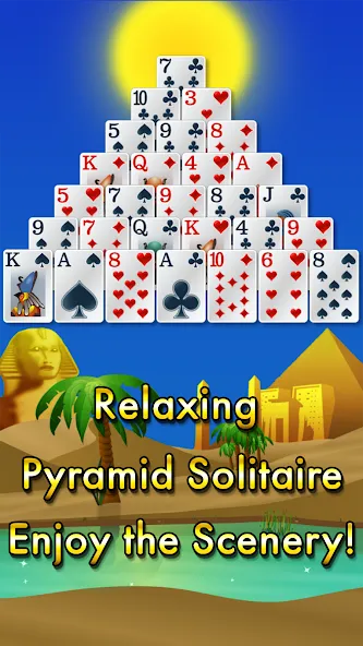 Pyramid Solitaire - Egypt (Пирамиды пасьянс)  [МОД Все открыто] Screenshot 1