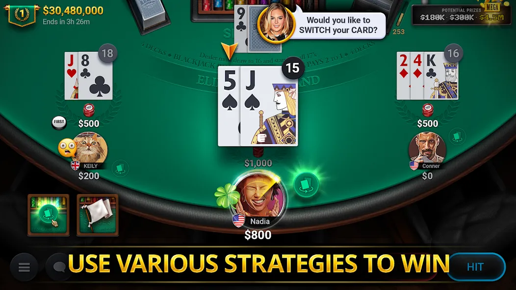 Blackjack Championship (Блэкджек Чемпионат)  [МОД Unlocked] Screenshot 3