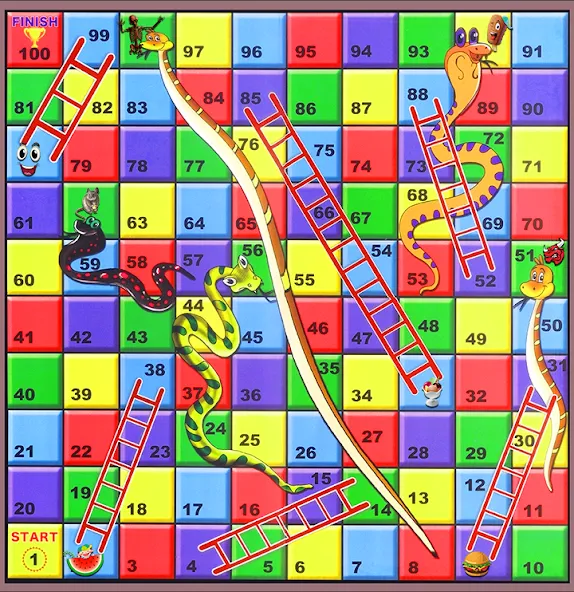 Snake and ladder (Змеи и лестницы)  [МОД Menu] Screenshot 2