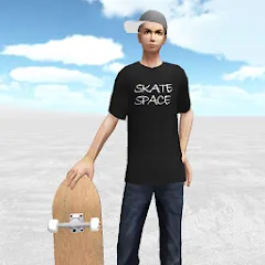 Взломанная Skate Space (Скейт Спейс)  [МОД Много монет] - полная версия apk на Андроид