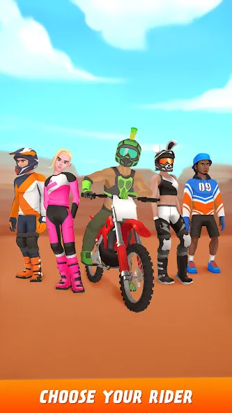 Max Air Motocross (Макс Эйр Мотокросс)  [МОД Бесконечные монеты] Screenshot 5