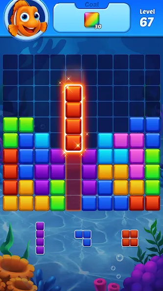 Block Puzzle Ocean  [МОД Бесконечные деньги] Screenshot 4