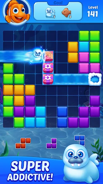 Block Puzzle Ocean  [МОД Бесконечные деньги] Screenshot 5