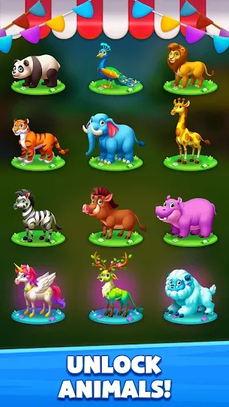 Solitaire Zoo  [МОД Бесконечные монеты] Screenshot 4