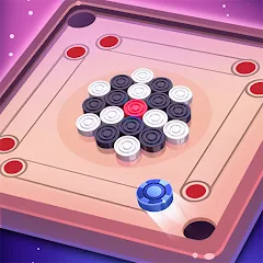 Взломанная Carrom Lure - Disc pool game (Карром Лур)  [МОД Unlocked] - последняя версия apk на Андроид