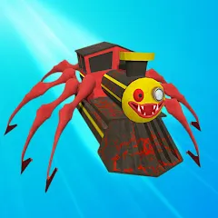 Взлом Merge Spider Train  [МОД Unlocked] - полная версия apk на Андроид