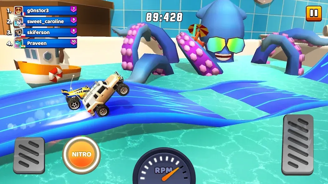 Nitro Jump - Car Racing (Нитро Джамп Рейсинг)  [МОД Бесконечные монеты] Screenshot 2